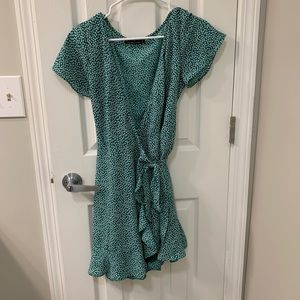 Abercrombie & Fitch Green Wrap Dress